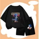 thumbnail image 3 of Conjunto de verano de 2 a 12 años para niños, ropa de pareja de Sonic, camiseta, traje para niños 2024, ropa para niñas, top para madres y niños, 3 of 5