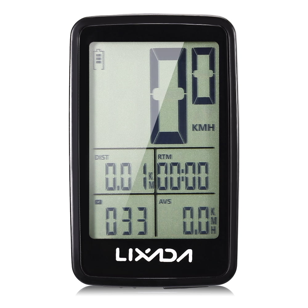 Lixada Wireless Cycling Computer Bicycle Speedmeter Odometer USB Rechargeable 