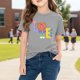 thumbnail image 5 of TaTaai School Season Cute Print Short Sleeve T-Shirt, Valentine's Day Casual Top, Unisex All Season Graphic Tee Gift, 5 of 8