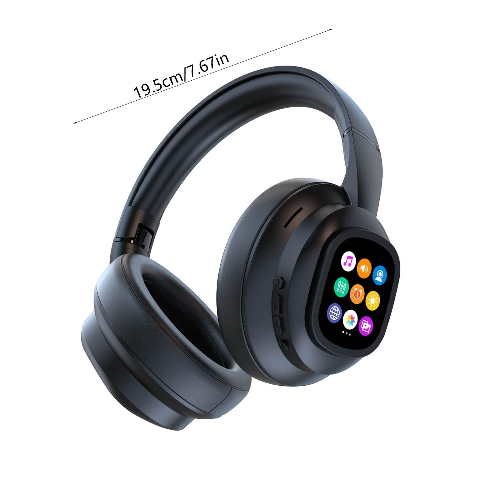 X1 PRO AI Translation Wireless Headphones with Movable LCD Touch Screen,Translator Headset Real Time 115 Language & Accents Bluetooth 6.0,Photo Taking,Flashlight,Alarm Setting,Voice Recording