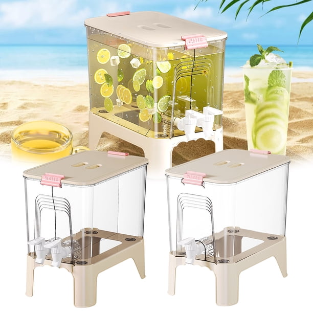 Dispensador de agua fría, recipiente para bebidas de gran capacidad, jarra apta para alimentos, almacenamiento hermético en el refrigerador para la hidratación familiar