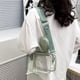 thumbnail image 5 of Bolso bandolera de PVC transparente Bolso de hombro informal para mujer con bolso pequeño (verde), 5 of 8