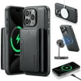 thumbnail image 6 of 2 in 1 detachable magnetic cards Solt wallet leather phone case for iPhone 16 pro max 15 plus 14 13 12 Samsung S24 ultra S22 s23ultra for MagSafe wireless charging, 6 of 10
