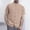 Khaki, variant on Mens Banded Collar Dress Shirts Short Sleeve Stretch Collarless Dress Shirts for Men Casual Button Down Shirts