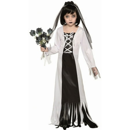Halloween Cemetery Bride Child Costume