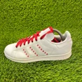 thumbnail image 3 of Adi-das Stan Smith Mens Size 7 White Red Athletic Casual Walking Shoes Sneakers, 3 of 6