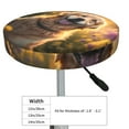 thumbnail image 2 of Kdxio Sunset Daisy Dog Print Stool Covers Round,Stretch Round Bar Stool Covers Washable Bar Stool Cushion Slipcover for 12-15 Inch Chair, 2 of 5