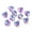 Heart (Lilac), variant on MATROOY Electroplate Crystal Glass Pendants Charms Faceted Heart & Star & Starfish-Starfish (Violet)