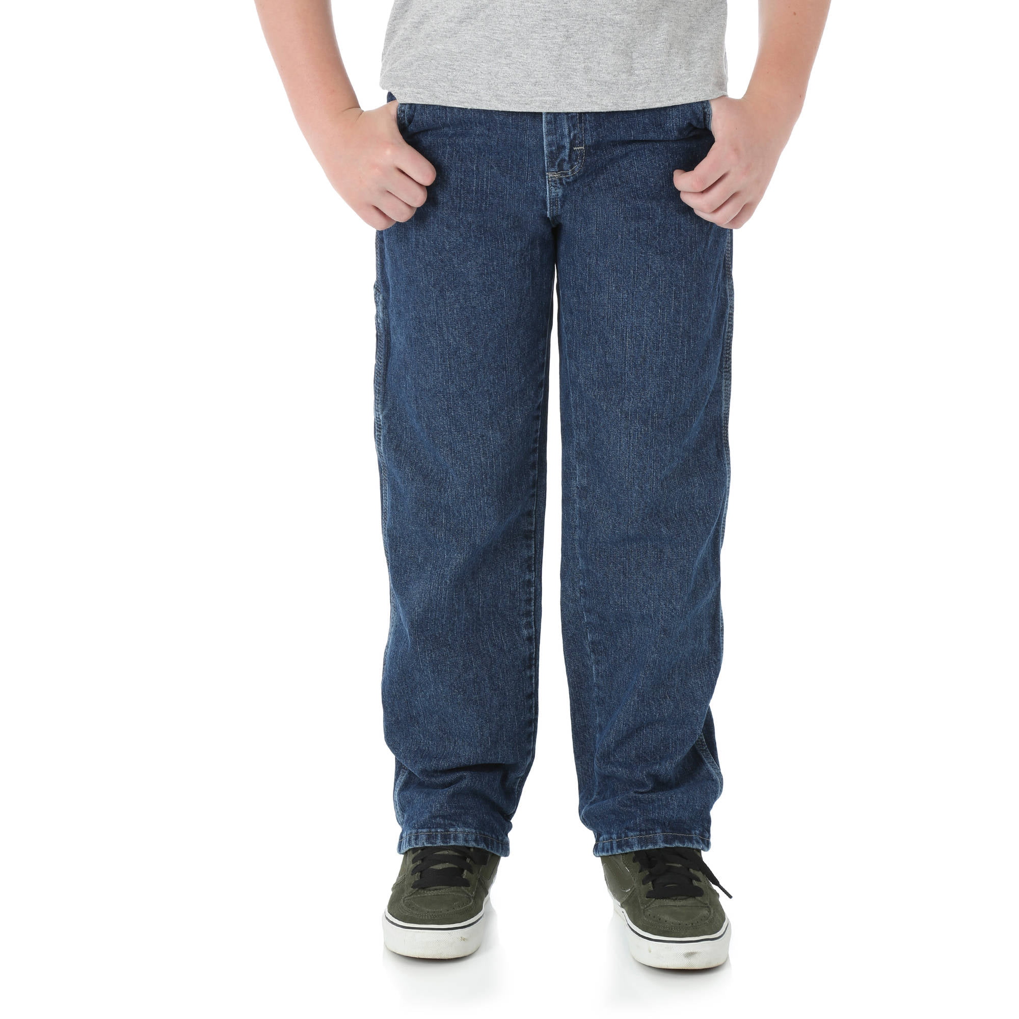 Wrangler Boys Relaxed Carpenter Fit Jeans Sizes 4-16 & Husky 