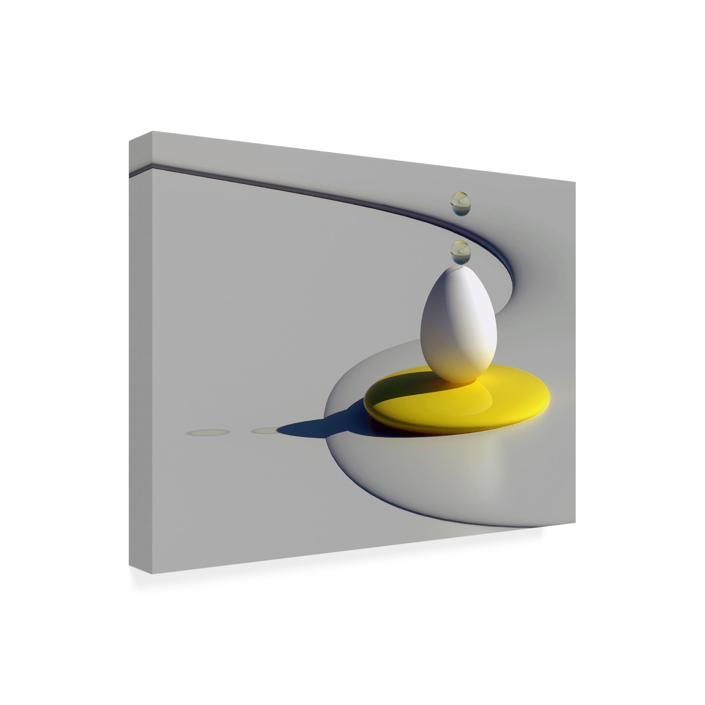 Antonyus Bunjamin Abe 'Egg Shapes' Canvas Art