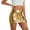 Gold, variant on Women's Carnival Mini Skirt Stretch Waist Sequin Bodycon Sparkly Party Elastic Club Night Out Blue Skirt L