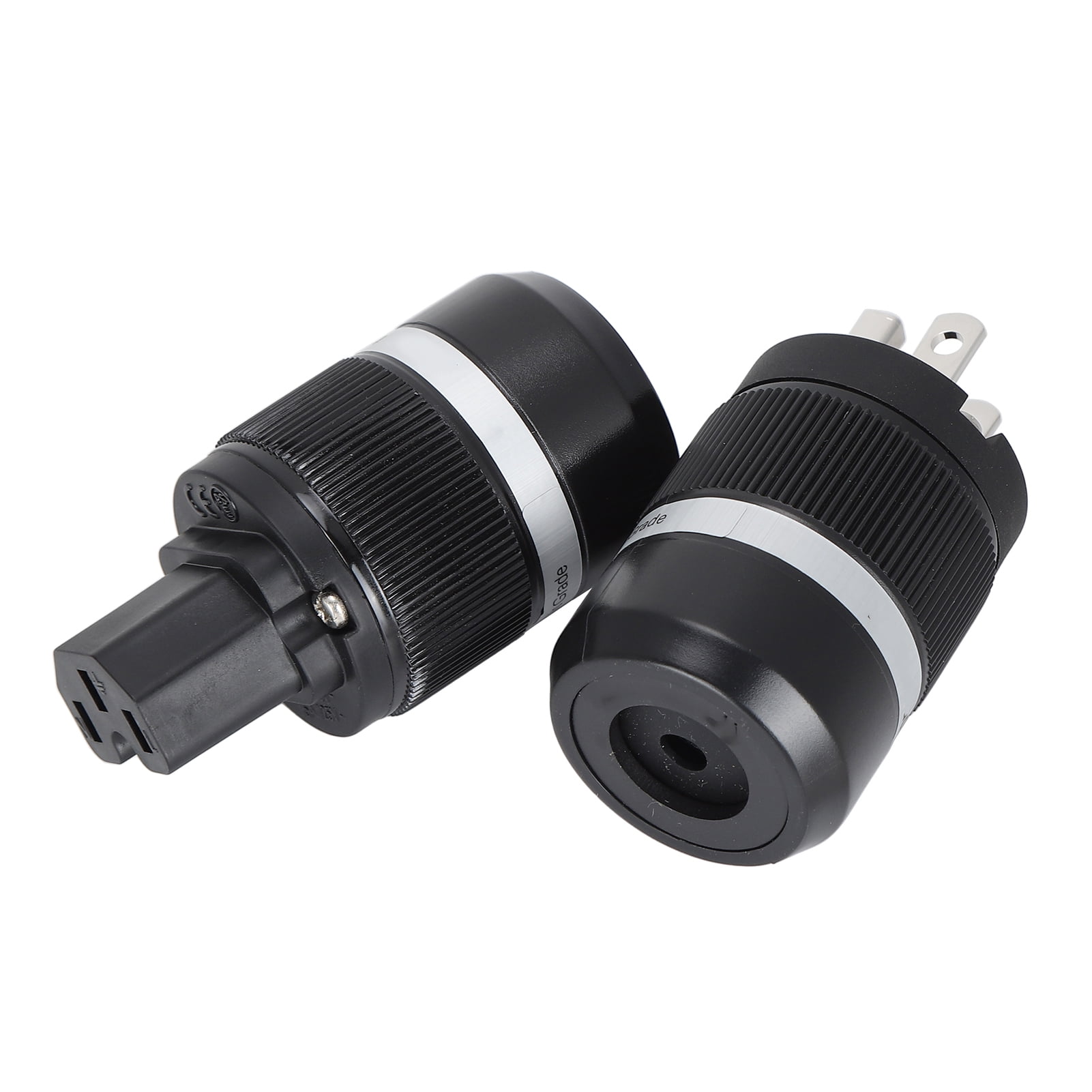 Viborg hifi US power plug with IEC connector red c... - Grandado
