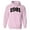 Pink, variant on 1981 College Style Hoodie Sweatshirt Unisex Large White