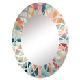 thumbnail image 2 of DESIGN ART Designart "Colorful Mid Century Optical Serenade III" Abstract Modern Wall Mirror 20in.x30in., 2 of 4