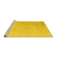 thumbnail image 2 of Ahgly Company Machine Washable Indoor Square Abstract Yellow Contemporary Area Rugs, 7' Square, 2 of 4