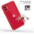 thumbnail image 7 of CellEver Compatible with iPhone 11 Case, Clear Full Body Heavy Duty Protection Shockproof Rugged Transparent Cover with Built-in Clear Screen Protector - Red, 7 of 7