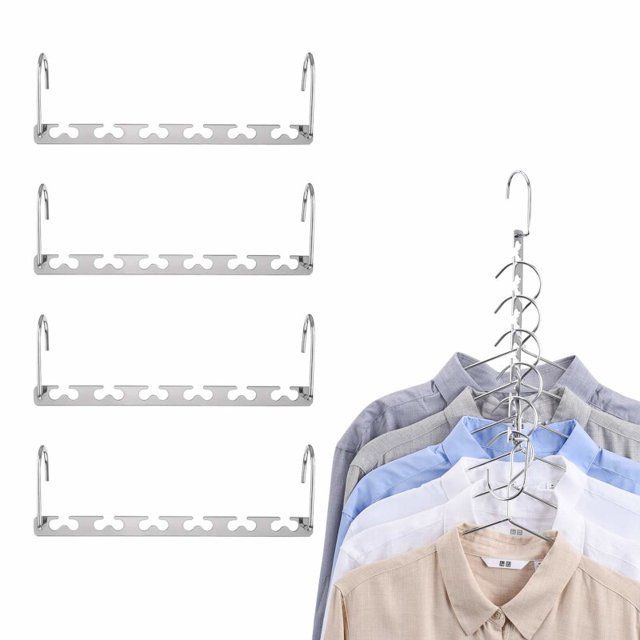 Magic Hangers, Space Saving Hangers Magical Clothing Hanger with Hook