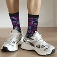 thumbnail image 6 of Vsdgher Purple Butterfly Crew Socks for Men & Women, Breathable Casual Athletic Ankle Socks, 6 of 6