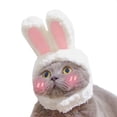 thumbnail image 3 of Gorro con Orejas de Conejo para Mascotas, Gorro con Orejas de Conejo para Perros y Gatos, Gorro con Forma de Oreja de Conejo, Gorro para Mascotas de Felpa, Disfraz de Fiesta, Cosplay, 1 Pieza, Blanco, 3 of 3