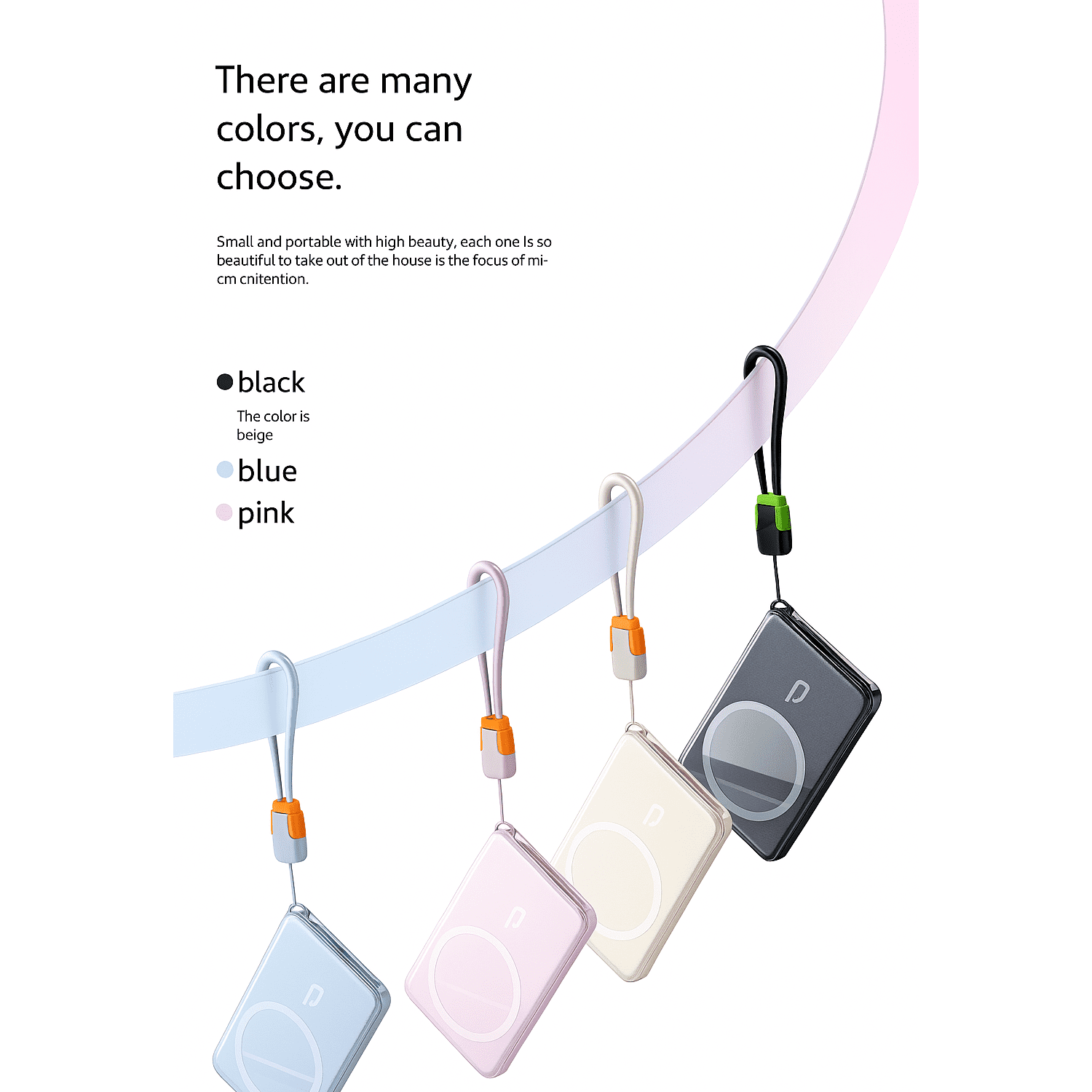 Mavark Magnetic Power Bank 16800mAh Portable Charger with Cables 22.5W Fast Charging, USB-C External Battery Pack for iPhone 16/15/14/13 Pro, Android, Samsung Galaxy & More