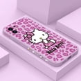 thumbnail image 1 of Leopard Hello Kitty Phone Case For iPhone 15 14 13 12 11 Pro Max Mini X XR XS MAX SE20 8 7 Plus 6S Plus Liquid Silicone Cover ZR, 1 of 6