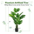 thumbnail image 6 of 5ft Artificial Monstera Deliciosa Tree - Faux Plant for Home & Outdoor Decor - Realistic Leaves - Indoor Potted Plants - Easy Assembly - Green, 60" Height, 6 of 8