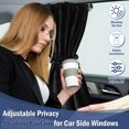 thumbnail image 4 of 2Pcs Side Window Shade Car Sun Shades UV Sun Protection Car Window Shade Breathable Car Side Window Shade Removable Adjustable Car Privacy Curtains for Car Vehicles Baby 26x20inch, 4 of 11