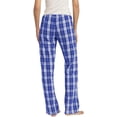 thumbnail image 2 of District Ladies Juniors Flannel Plaid Pant, Dark Royal 2XL, 2 of 2