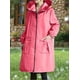 thumbnail image 4 of Chaquetas y abrigos casuales con capucha de manga larga para mujer, impermeable, transpirable, talla grande, con capucha, para senderismo, cortavientos cálido, blusa de poliéster para mujer, 4 of 4