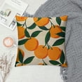 thumbnail image 2 of Creowell Mandarins Oranges Summer Fruits  Decorative Throw Pillow Case Cushion Cover Pillowcase for Couch Sofa Bed, 2 of 5
