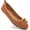 Brown, variant on Ballet Flats for Women Foldable Round Toe Slip On Loafer Dress Shoes for Women