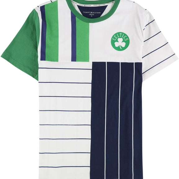 Tommy Hilfiger Mens Celtics Graphic T-Shirt, White, Medium