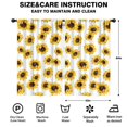 thumbnail image 2 of Blackout Kids Curtains,White Sunflower Childrens Insulated Curtains Set Of 2,Bedroom Essentials,Toddler Room Decor 52x84in(132x213cm), 2 of 4