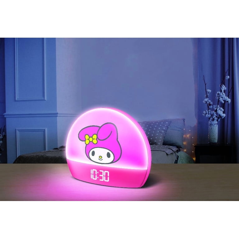 Hello Kitty Sunrise Alarm Clock, Multicolor Lights, USB Charging