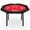 red, variant on Soonbuy 48" Folding Poker Table, Folding Game Table Padded Rails & Stainless Steel Cup Holders & Collapsible Metal Legs, 8 Players Octagon Casino Table for Texas Holdem Games