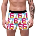 thumbnail image 2 of 6 7 Meme Boxers Underwear -Hop Rap Breathable Comfortable Valentines Briefs Daily Wear White XXXL, 2 of 5