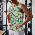 thumbnail image 5 of Fuzoiu Green Cute Avocado Print Men's Workout Tank Tops,Sleeveless Gym Shirt Quick Dry,Fitness Bodybuilding T-Shirt,Muscle Athletic Workout Tee-XX-Large, 5 of 7