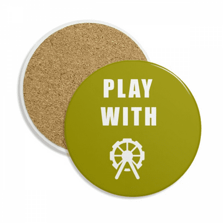 

Ferris Wheel Game Art Deco Fashion Coaster Cup Mug Tabletop Protection Absorbent Stone