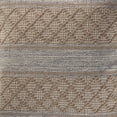 thumbnail image 4 of Ox Bay Marlee Beige/Grey Diamond Striped Cotton Blend Adult Decorative Throw Pillow Cover, 4 of 8
