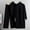 Black, variant on Women's 3 Piece Outfits Knit Matching Lounge Sets Long Sleeve Cardigans & Mock Neck Sweater Vest & Wide Leg Pants