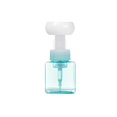 thumbnail image 1 of Distributeur de savon liquide 250 ml, flacon pompe moussant en plastique en forme de fleur, flacon de rangement vide pour voyage, bleu translucide, 1 of 4