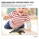 thumbnail image 4 of Turtle Toy Lifelike Tortoise Statues Home Decor Plastic Green Decorative Item 3Pcs, 4 of 4