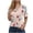 Y081-Khaki, variant on Ichuanyi Women's Printed V-Neck Button Down T-Shirt Loose Fit Casual Blouse with Short Sleeves Everyday Wear Top Relaxed Style Pullover Shirt, Red, XL