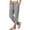ZA-Black-pants for women, variant on Plaid Cropped Pants for Women Drawstring Elastic Waist Straight Leg Pant with Snap Button Side Loose Casual Lounge Vacation Trousers