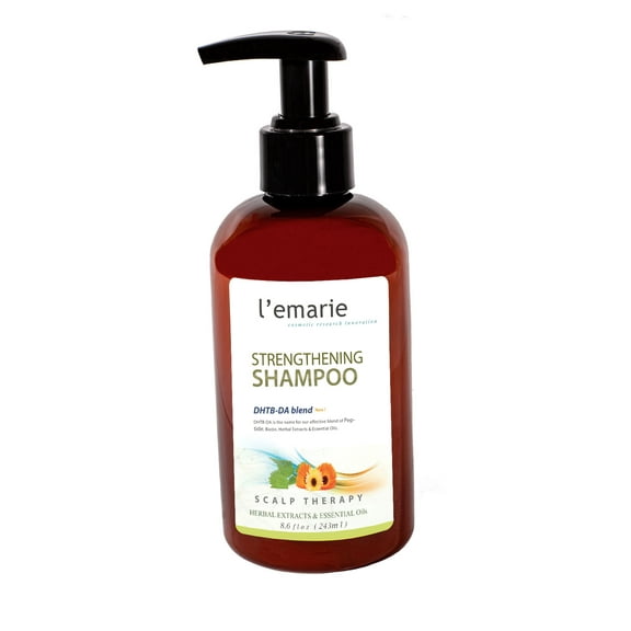 L'emarie Biotin Shampoo for Hair Growth & Thinning - Anti-Hair Loss with Ziziphus Bark, Pea Peptide, Rosemary, Eucalyptus & Irish Moss Extract - Fortified with Caffeine & Salicylic Acid  8.6 oz