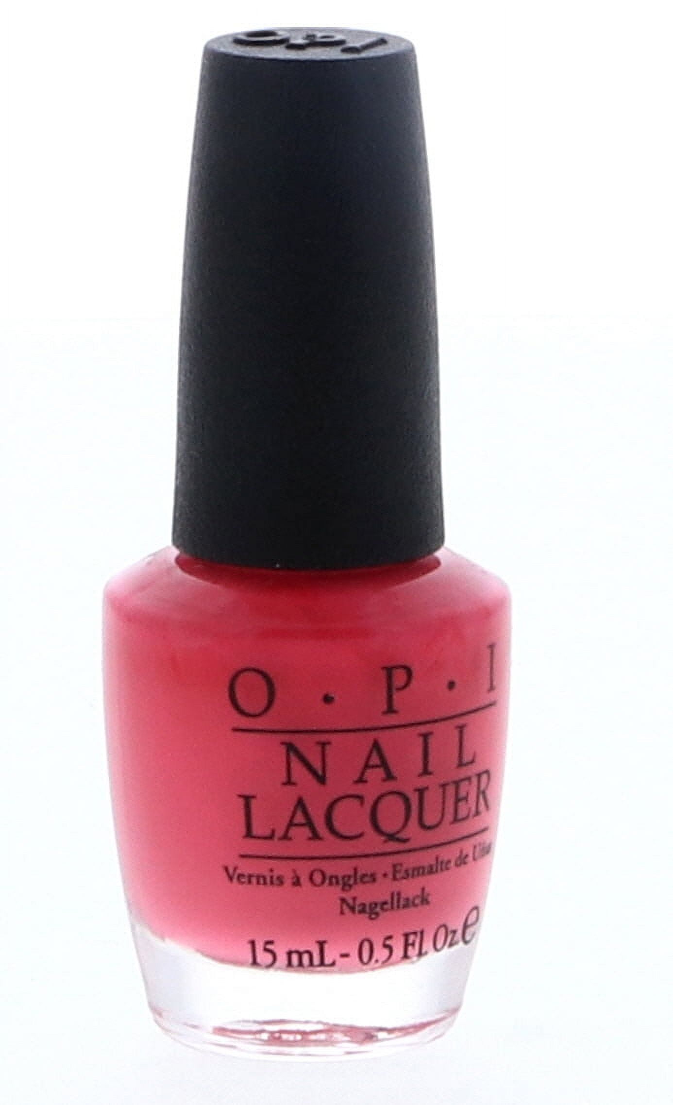 OPI Nail Lacquer, Strawberry Margarita, 0.5 oz (Pack of 3)