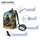 thumbnail image 3 of Balery Forest Meditating Gorilla Mochila Clásica Impresa Básica para Viaje, Mochila Escolar Resistente al Agua, Mochila de Lona con Correas Ajustables-Small, 3 of 5