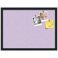 thumbnail image 2 of PinPix 23x17 Custom Cork Bulletin Board Purple Polka Dot Poster Board Has a Fabric Style Canvas Finish, Framed in Purple Polka Dot, by ArtToFrames (PinPix-504), 2 of 6