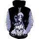 thumbnail image 1 of Conjunto de Sudadera con capucha y pantalones para hombre y mujer, ropa deportiva con estampado 3D de calavera y rosa, estilo Hip Hop Punk, novedad, 1 of 4
