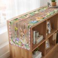 thumbnail image 6 of Table Runners 72 Inches Long Dress Scarves, Happy Easter Bunny Farmhouse Kitchen Table Runner, Coffee Tablerunners, Spring Floral Wooden Pink Plaid 14x72 Inch, 6 of 9